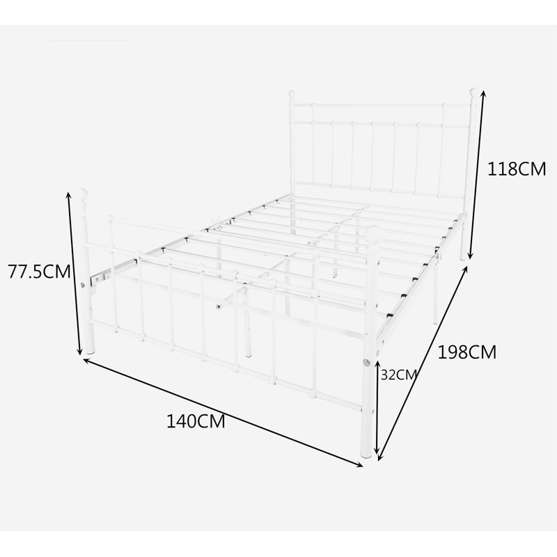 Miamoon Bed Frame, White