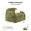 Ensemble de canapé 3 pièces en fausse fourrure Leann avec coussins décoratifs-127459389-120533977