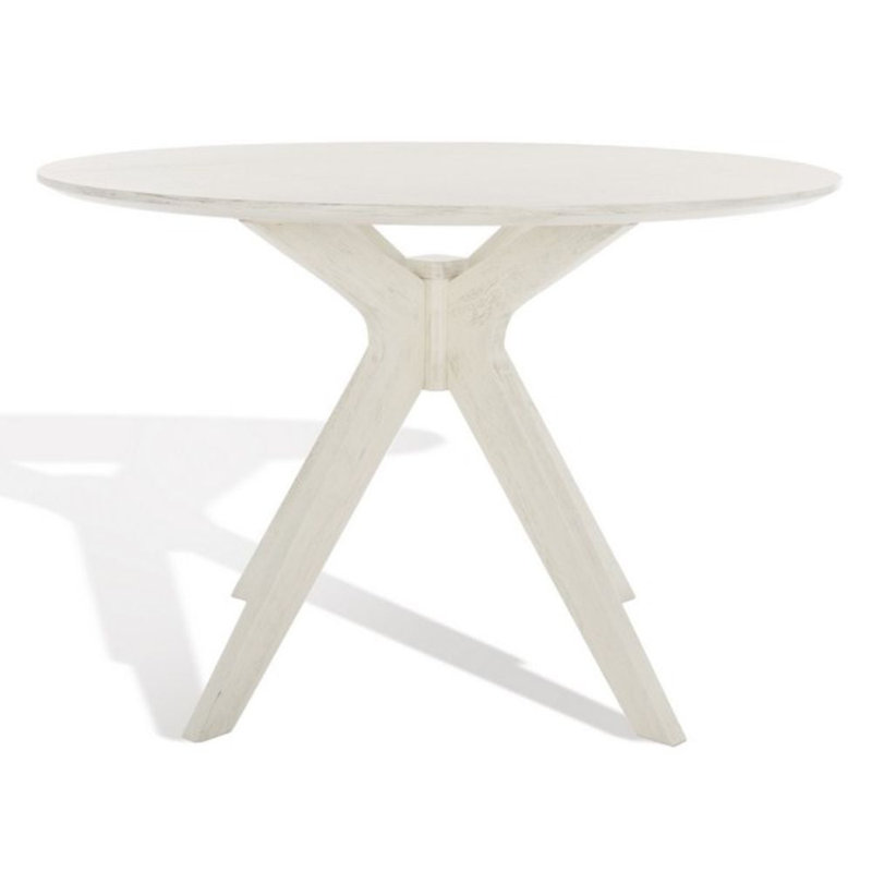  Rond 46 po, Blanc délavé