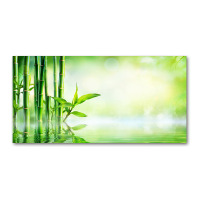 Bamboo 1 Piece Wrapped Canvas Wall Art