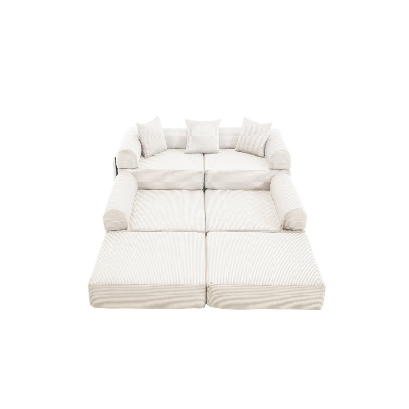United We Win Convertible Folding Sofa Bed, Beige