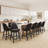 Vintage Upholstered Swivel Bar Stool with Solid Wood Legs-248063035