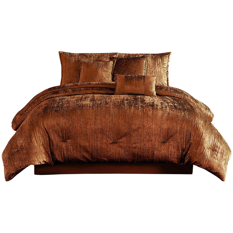 Riverbrook Home Turin Blush, Queen Comforter + 6 Additional Pieces, Copper
