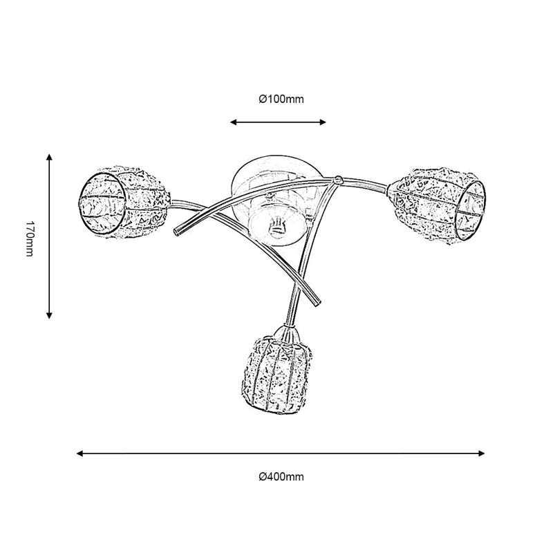 Benson Full Track Lighting Kit, Antique Brass