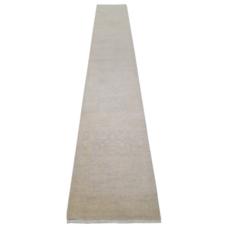 Daugherty Hand Knotted 3x16 Lt.Grey Runner