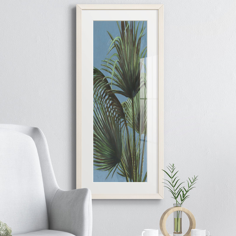 Peinture sur papier encadrée, Blanc