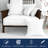 Delara Premium Organic Cotton Throw Pillow Inserts (Set of 2), Down-Proof Cover with 100% White Duck Feather Filling-101809423-101809425