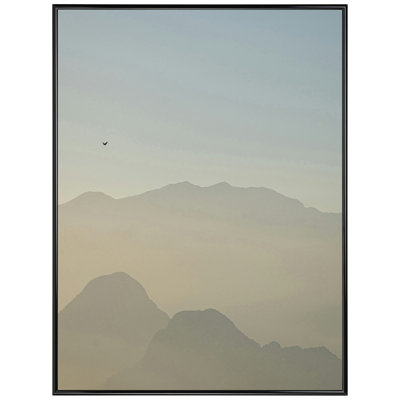 12x16 Picture Frame Black Metal I Style AF734-PI , 0.375 Inch Metal Moulding , Includes Acrylic and Backing , Wall Display Frame for Art, Posters, or Photos , Frame USA