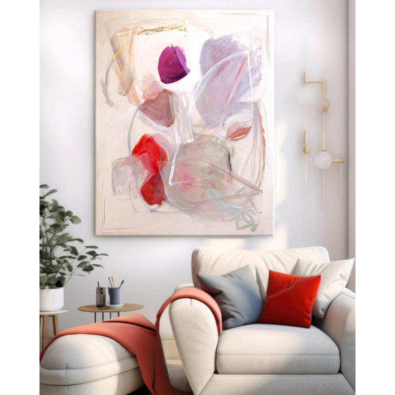 "Tulip Play II" par Katie Ré Scheidt, H 32 po x l 25 po, Toile tendue