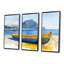 «Italian Boat Beachside Tranquility - Beach», ensemble de reproductions d'art mural-223852262-223852263