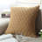 Cream Knitted Throw Pillow Cover – Cozy Sweater Style 18"x18" for cover only -1617929054