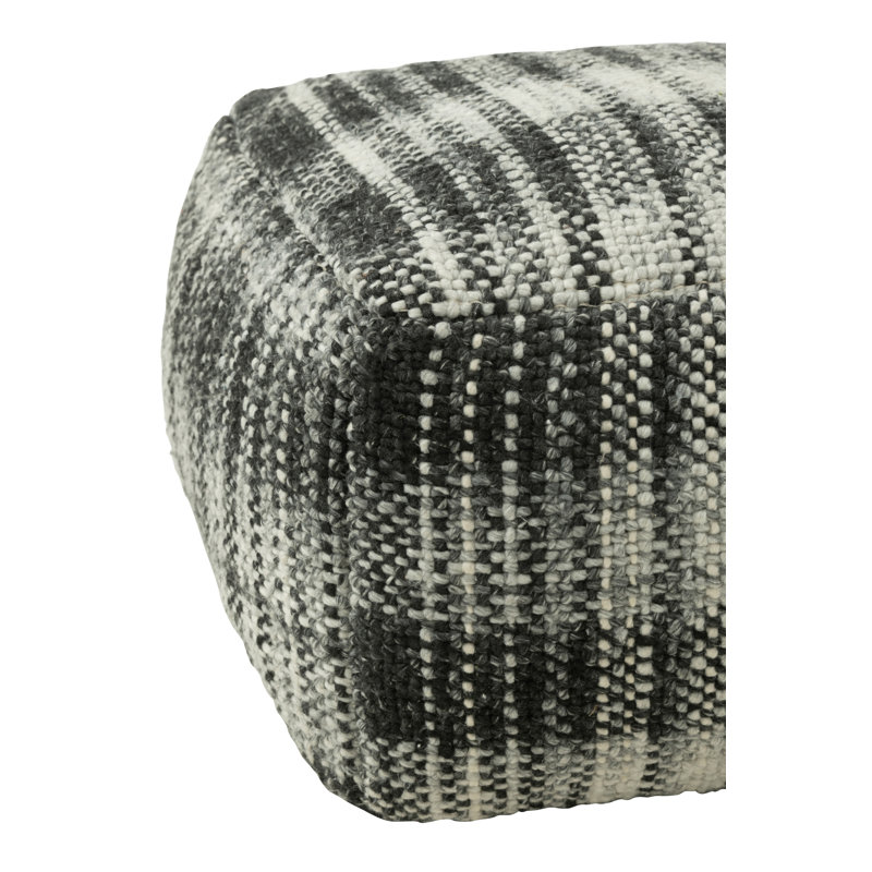 Spring / Summer 2024 60cm Wide Round Plaid Pouffe Ottoman