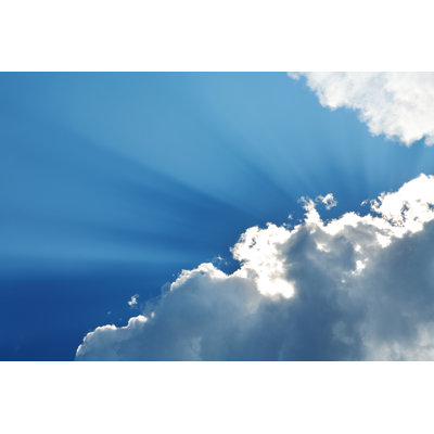 Sunbeams Through Clouds by CostinT - Print