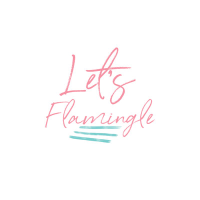 Let Us Flamingle - Wrapped Canvas Print