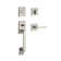 Handleset with Single Cylinder Deadbolt and Door Lever and Rosette