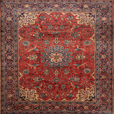 Tapis traditionnel rouge / brun Bisa