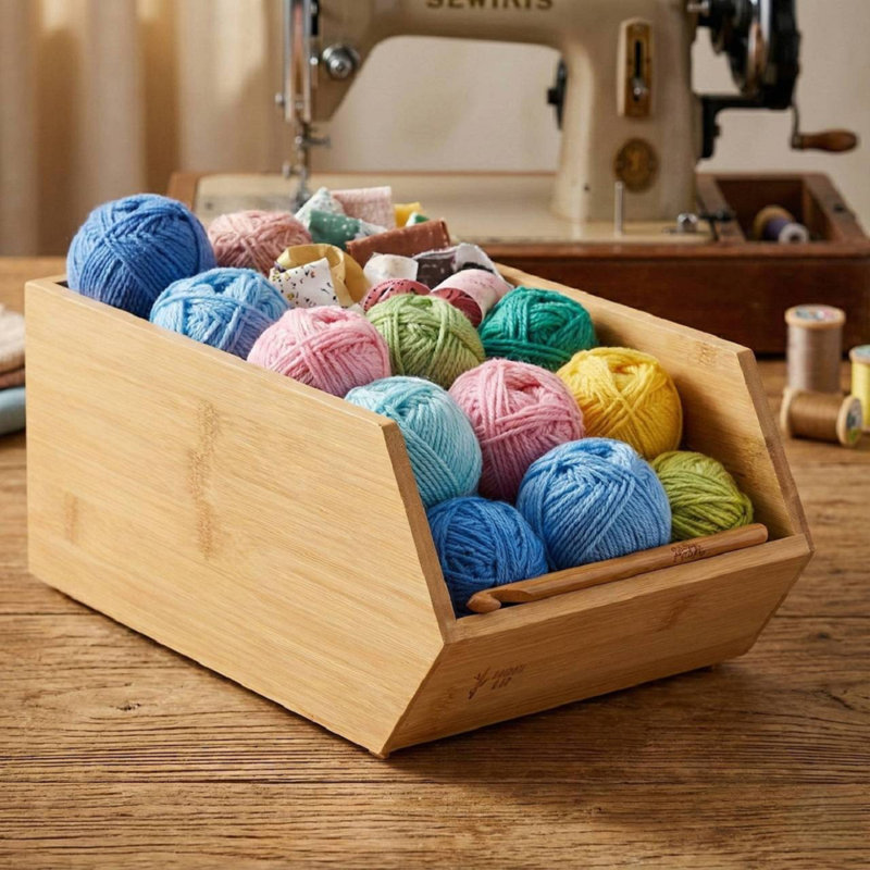 Bosonohy Bamboo Makeup Organiser