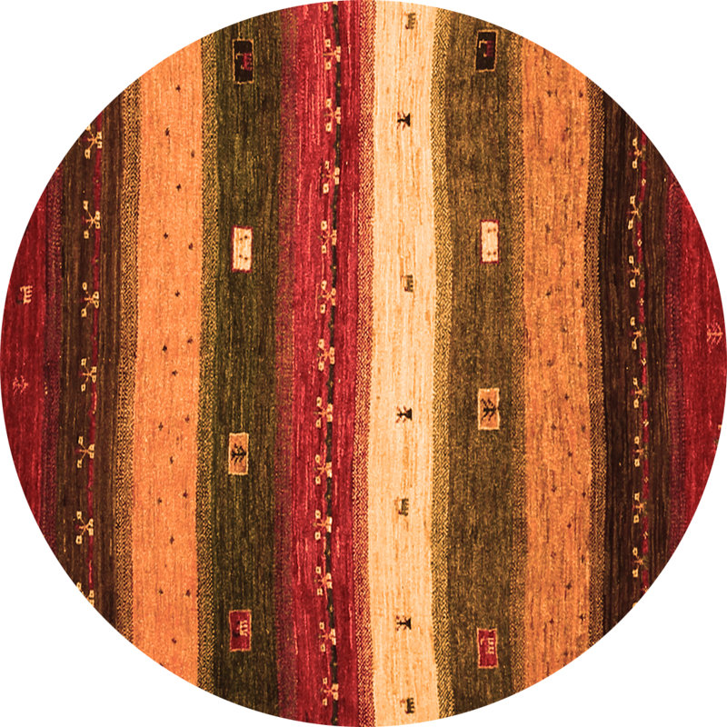 Tapis tissé à la machine Menashe, Rond 7 pi
