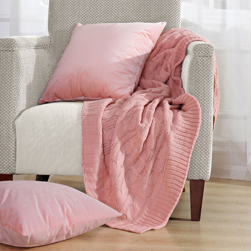 Throw Blanket, Rose Quartz