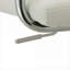 Tabouret de bar compact à siège simple et pivotant, similicuir blanc impeccable avec structure en métal