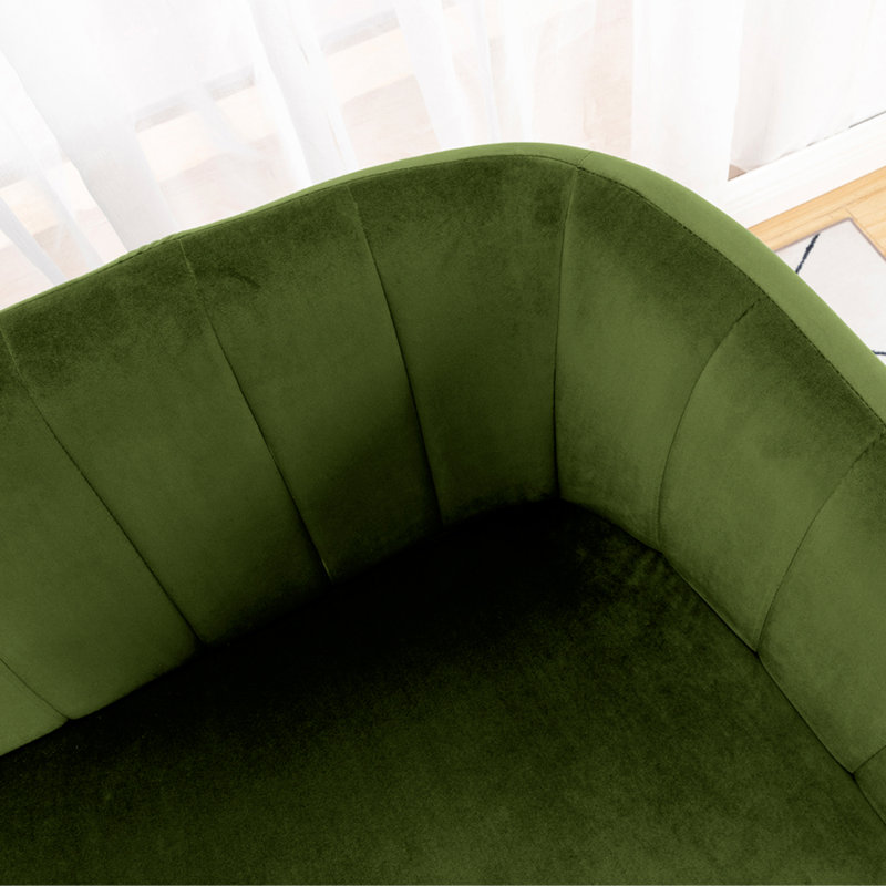 Hayler Velvet Barrel Chair