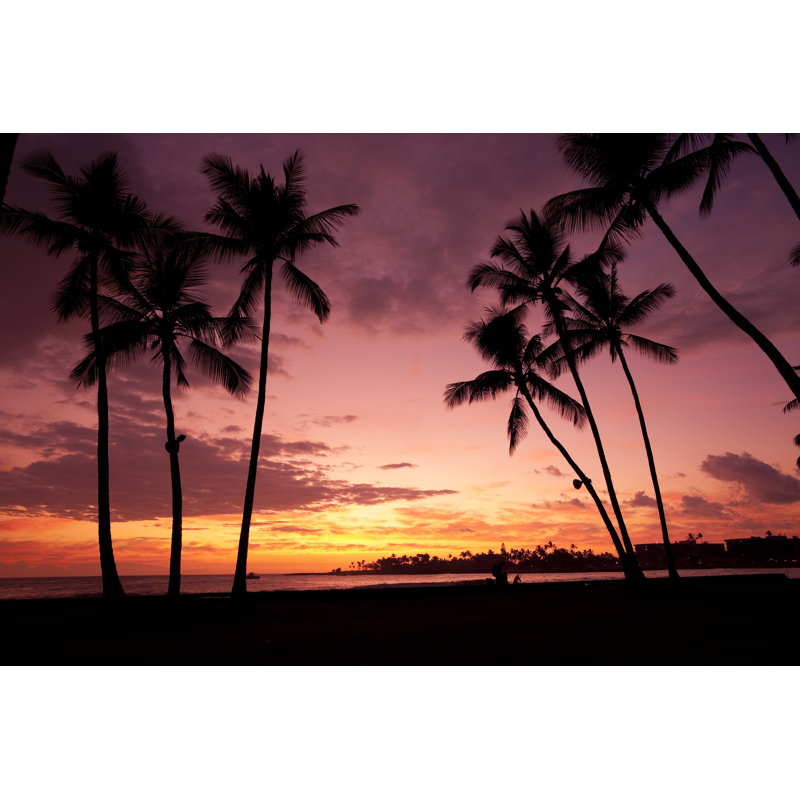 Kailua-Kona Sunset - Wrapped Canvas Print, 81cm H x 122cm W x 3.8cm D