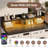 2-Tier Washer Dryer Countertop with Power Outlet, LED Lights, Foldable Storage Basket, 2 Hooks-124911175