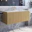 Meuble-lavabo mural moderne à rayures avec lavabo et tiroir à fermeture en douceur-901859950