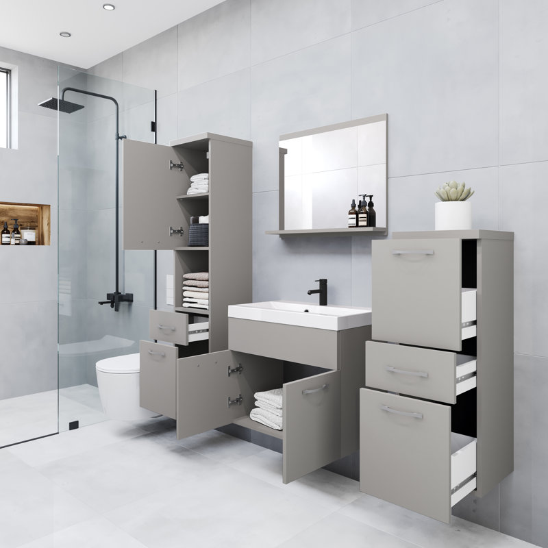 Bathroom Suite, Grey
