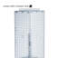 Four-Sided Pegboard Floor Display on Revolving Wheeled Base. Spinner Rack Tower.