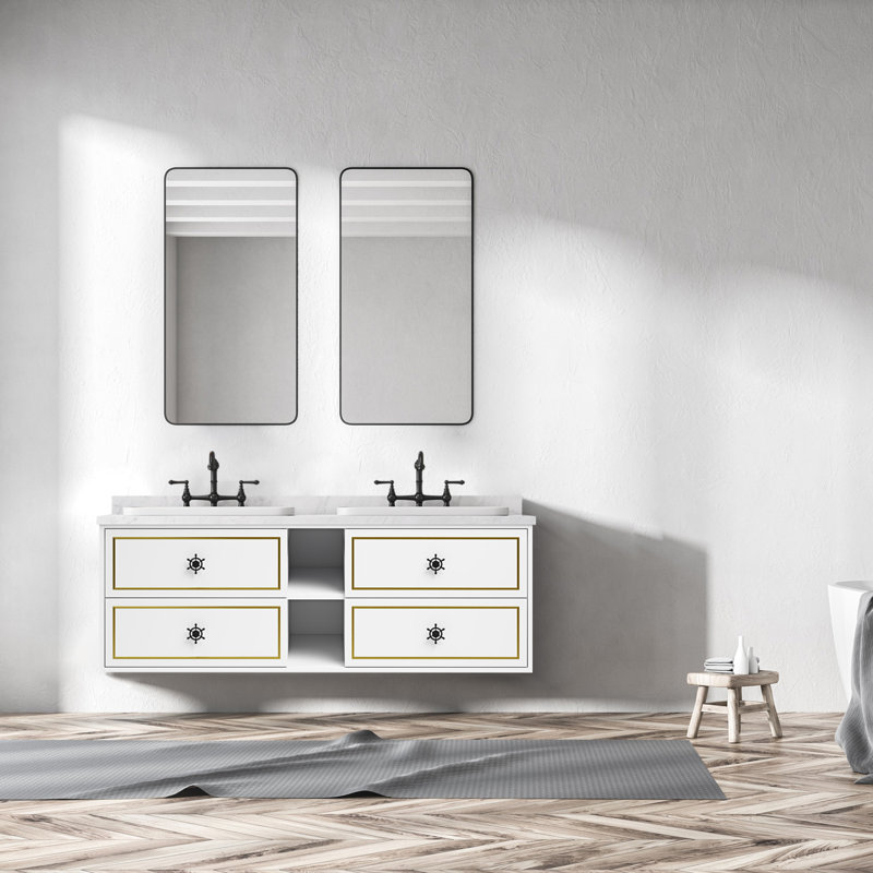 Base de meuble-lavabo double 60 po