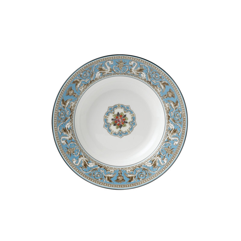 Florentine Turquoise Bone China Cereal Bowl