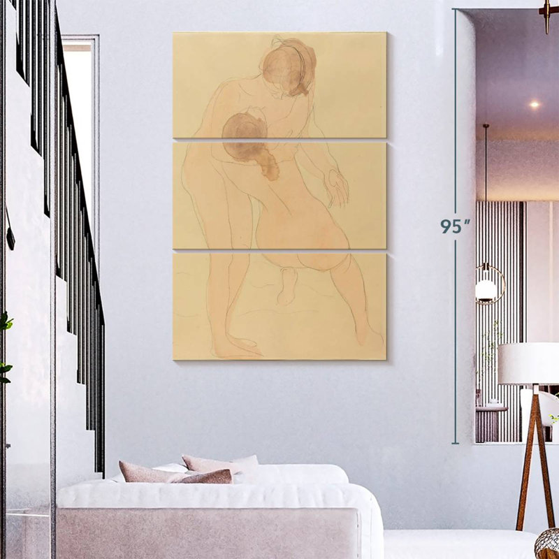 Leisha Two Figures, 74" H x 48" W