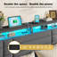 Lit rembourré avec tablette de rangement, lumières à DEL et station de charge	-459901013-459901035