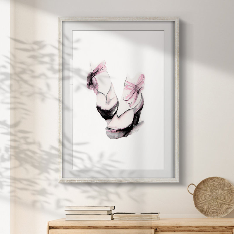 Plateforme de ballet - impression encadrée, Blanc, H 28,5 po x l 20,5 po