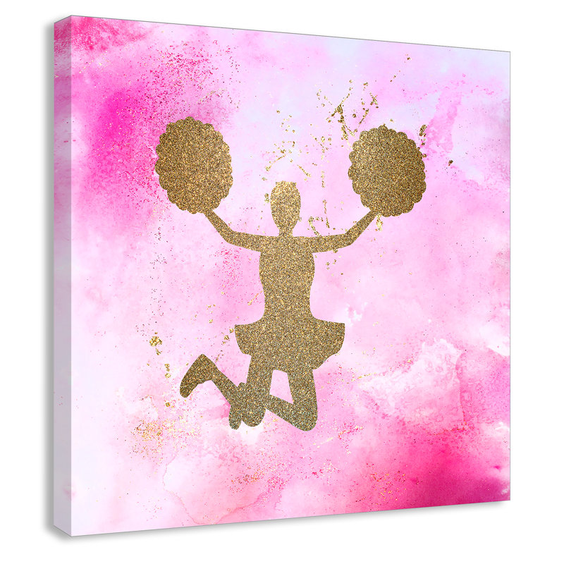 Cheer Sports, 16" H x 16" W x 1.5" D, Canvas