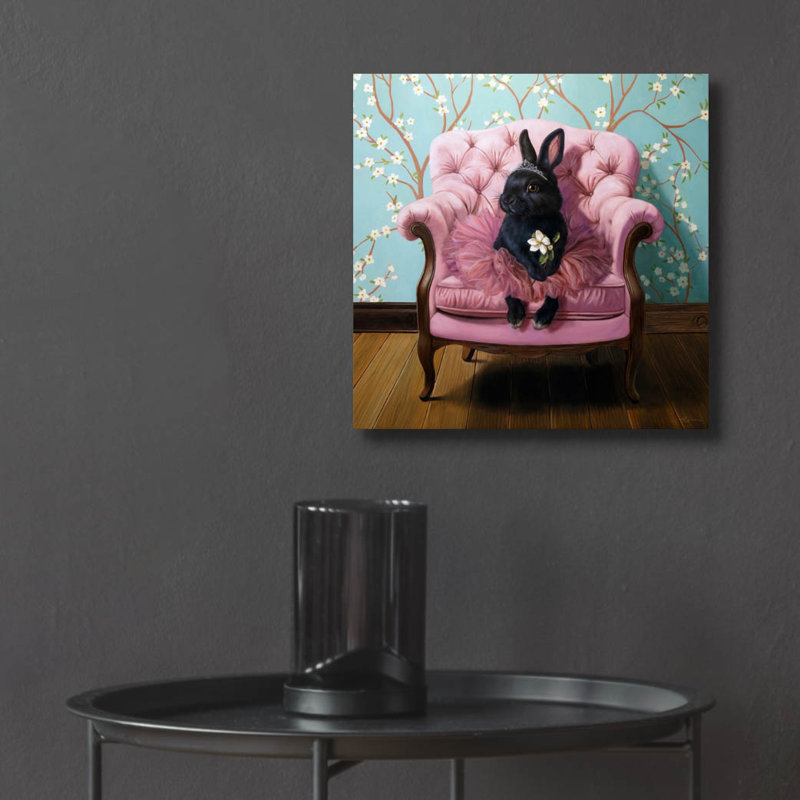 «Little Goddess» par Lucia Heffernan, art mural en verre acrylique, 12 po x 12 po