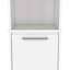 Garde-manger, deux tablettes extérieures, armoire à une porte, deux tablettes intérieures blanches