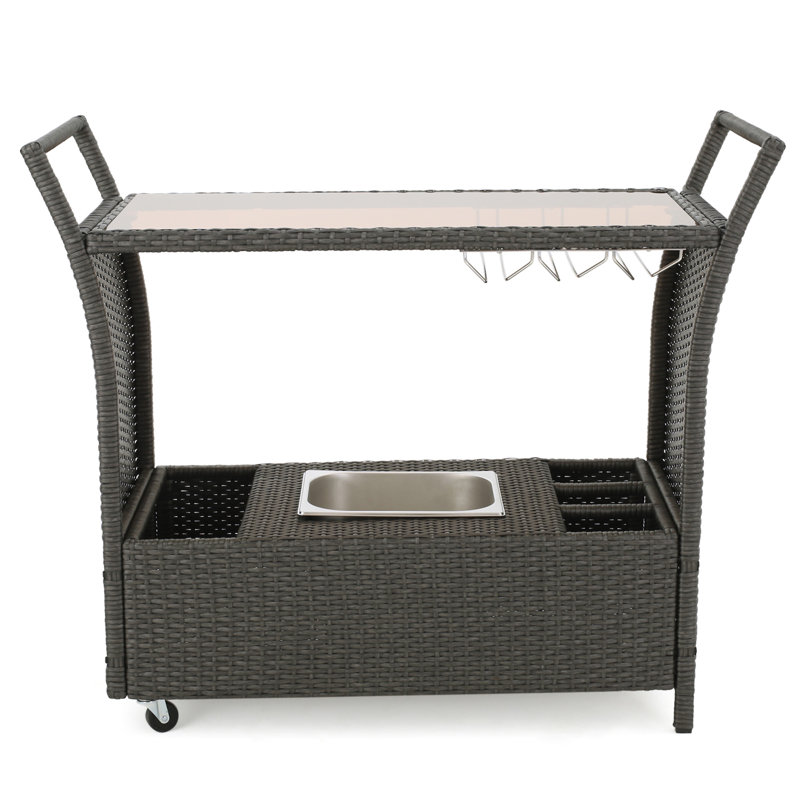 Chariot de bar Pe Kd (sans tabouret inclus), Gris