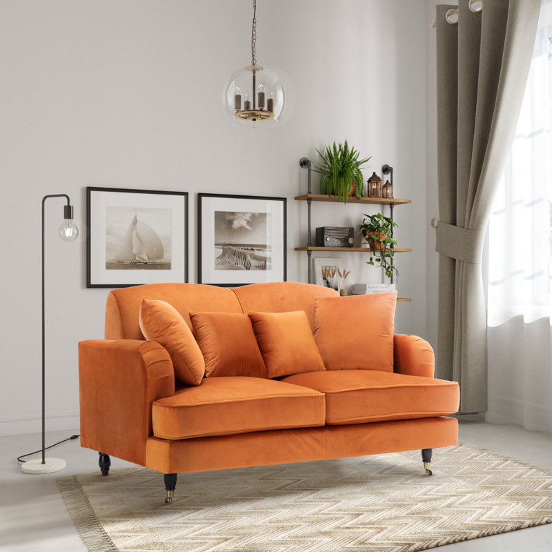 Penermon Roll Arms Sofa, 2, Orange