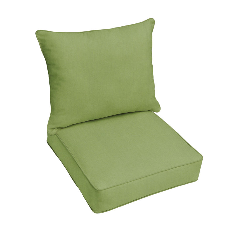 Ensemble de coussins et coussins Sunbrella, L 22,5 po x P 22,5 po x H 5 po, Sunbrella - coriandre spectre