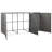 Garbage Can Storage Trash Can Enclosure Wheelie Bin Shed Poly Rattan-50301924