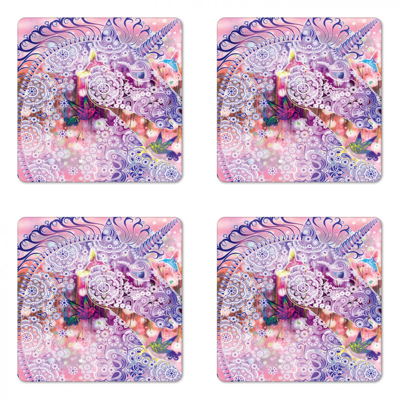 Sous-verre de licorne