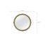 Miroir rond English Oak
