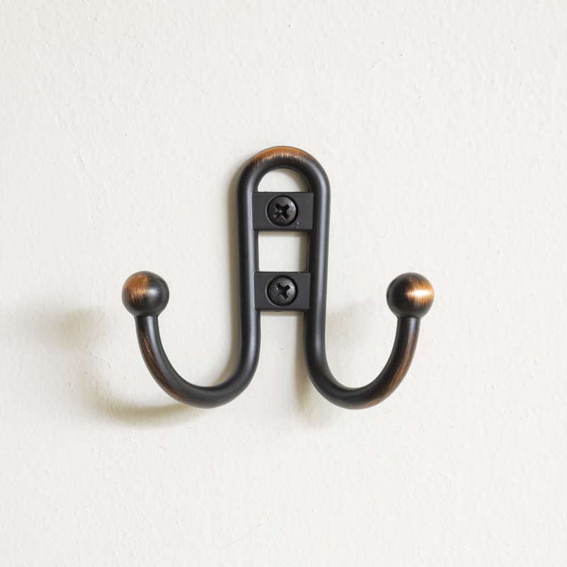 Metal 2 - Hook Wall Hook, Brushed Oil Rubbed Bronze
