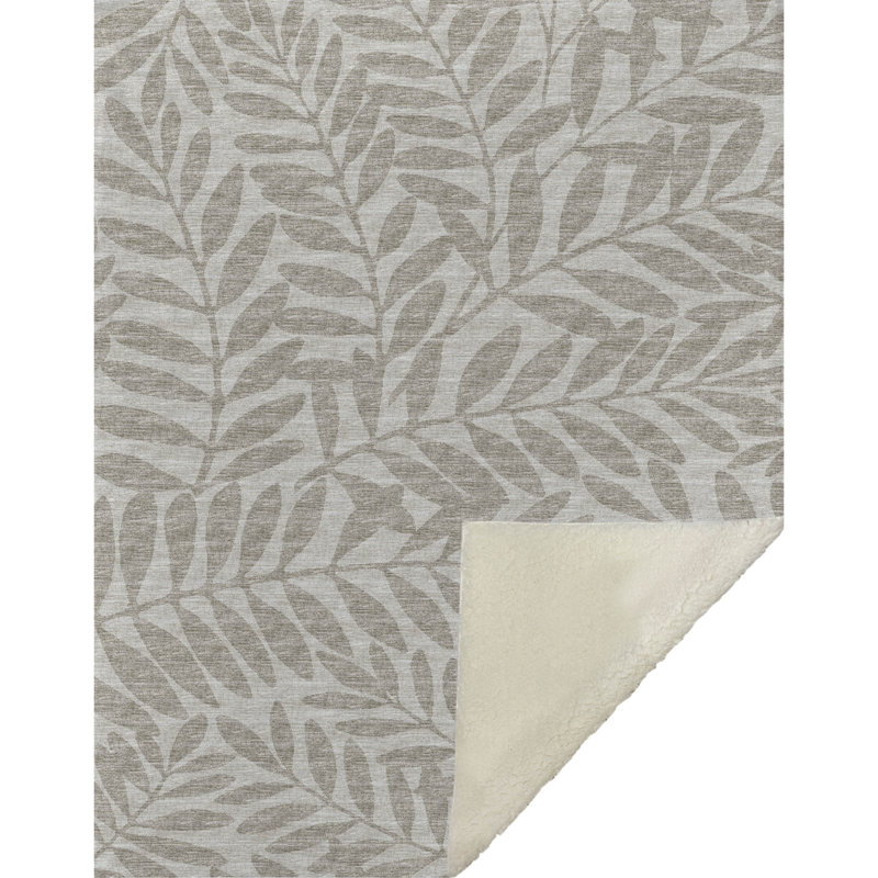 Jeté en sherpa Addison, Taupe