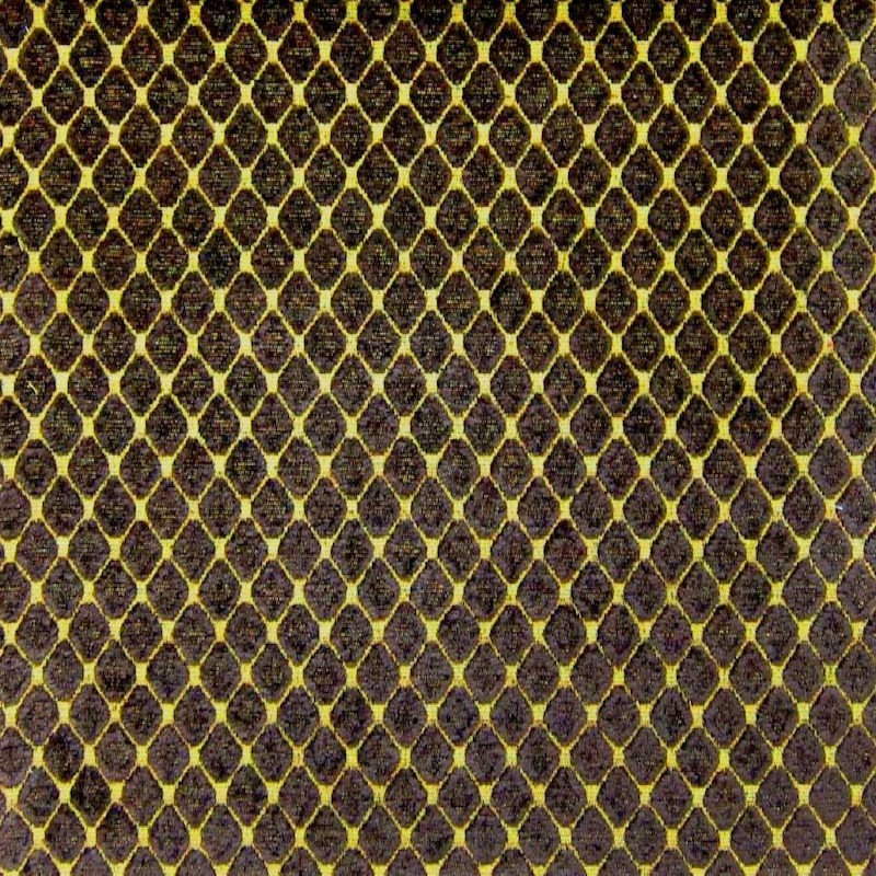  Tissu à carreaux | Tissu en chenille en forme de losange | Couleur espresso, Espresso