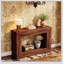 Console de 47 po en bois, canapé-lit long en bois étroit, console d'entrée de salon