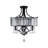 Yancy 4 - Light Dimmable Drum  Crystal Semi Flush Mount  For Living Room-1129963282
