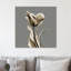 Grey Luster Tulip - Wrapped Canvas Print-821892700